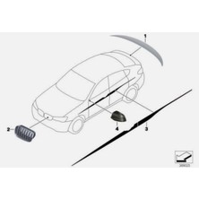 Orjinal Bmw Ön Böbrek Panjur Sağ M Performance F25/F26 51712337763