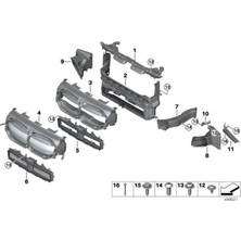 Orjinal Bmw Ön Panel Hava Kanalı Sol 51747459761
