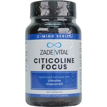 Zade Vital Citicoline Focus Takviye Edici Gıda 60 Kapsül