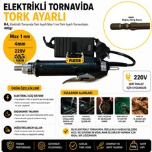 Ars Elektrikli Tornavida Tork Ayarlı Notbook,pc,telefon,plastik Montaj 220V R4,r5