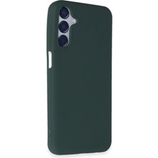 TKÇ Mey Ithalat®  Samsung Galaxy M15 Kılıf First Silikon - Koyu Yeşil