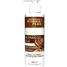 Softto Plus Salyangoz Özlü Canlandırıcı Peeling 200 ml Karma Ciltler İçin Etkili Peeling