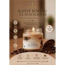 Zerneva Kahve Kokulu El Yapımı Mum / Hediyelik, Özel Gün, Kokulu Mum, 300CC Cam Kavanoz