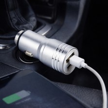 Robor R212 Araç Şarj Cihazı - 10W Şarj, USB Bağlantı, Kompakt Tasarım, Dayanıklı Yapı, Tak ve Çalıştır Özelliği – Silver