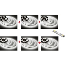 Pelikan Led Beyaz Işık  Şerit LED  5/10/15/20/25/30 Metre Set Paket Avantaj Trafo Dahil