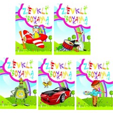 3-6 Yaş Zevkli Boyama Kitapları 5 Li