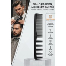 Transformacion Nano Karbon Kesim Tarağı Antistatik Isıya Dayanıklı Profesyonel Berber Kuaför Tarağı 720589