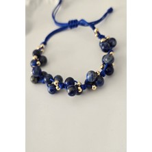 c-bhadu naturel 6 mm Lapis Lazuli Doğaltaş Bileklik
