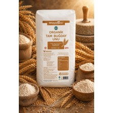 White Organic Organik Tam Buğday Unu 1 kg Taş Değirmen Yerli Üretim