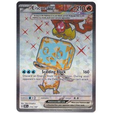 Eiscue Ex #210 - Pokemon Obsidian Flames - Pokemon Kartı (Mint)