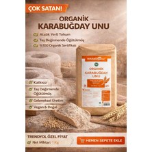 White Organic Organik Karabuğday Unu 1 kg Çiğ Karabuğday Unu %100 Organik Türkiye Menşeli