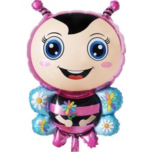 Ett Arı Maya Pembe Folyo Balon