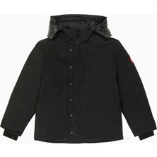 Canada Goose Logan Siyah Çocuk Kaz Tüyü Mont