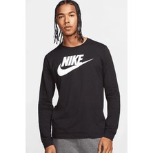 Nike Sportswear Men's Long-Sleeve T-Shirt Erkek Sweatshirt Siyah