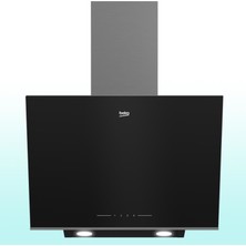 Beko 6060 S Siyah Cam Davlumbaz Duvar Tipi 3 Kademe 631 m3/sa Hava Debisi ile Yüksek Emiş Gücü