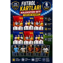 Emrah Gültekin Futbol Kartları 6 Paket 48 Kart Sürpriz Futbolcu Kartı Koleksiyon Seti Takas Kartları Oyun Kartları
