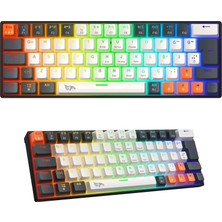 Gameagle Rgb Gaming Kablolu Mekanik Klavye Mavi Switch Hot Swap 64 Tuşlu Oyuncu Klavyesi Double Shot Örgü Kablo Rgb Gaming Oyuncu Klavyesi