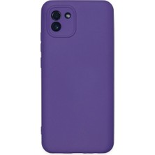 Mudanis Samsung Galaxy A03 Kılıf Nano Içi Kadife Silikon - Mor