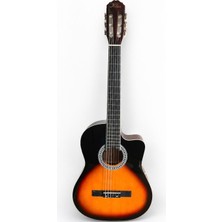Klas Ksc-3 Klasik Gitar Tam Boy Kesik Kasa 4/4 Sunburst