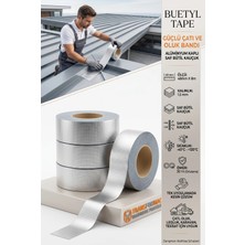 Transformacion Bütil Bant Güçlü Su Sızdırmaz İzolasyon Çatı Oluk Tamir Bandı Alüminyum 48 mmx 8 Metre  718910