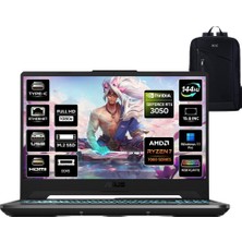 Asus Tuf Gaming A15 FA506NCG-HN267 Amd Ryzen 7 7445HS 16GB 1tb SSD RTX3050-4GB 75W Windows 11 Pro 15.6" Fhd 144Hz Taşınabilir Bilgisayar