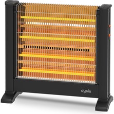 Simfer Dysis HTR-7432 Elektrikli Soba Isıtıcı 2200W Siyah Renk 40 m² Kullanım Alanı