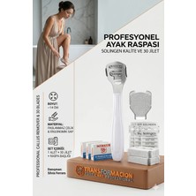 Solingen Profesyonel 30 Jilet Yedekli Topuk Rendesi N asır Törpüsü Aleti Pedikür Raspası Solingen Profesyonel 718813