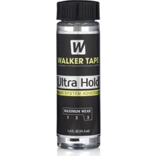 Walker Tape Ultra Hold 1.4 FL OZ (41.4ML) Şeffaf Akrilik Yapıştırıcı ile Protez Saç için Etkili