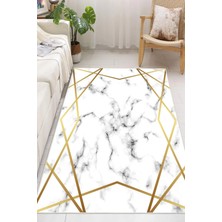 Pelura Halı Modern Dijital Baskılı Halı Makinede Yıkanabilir Kaymaz Taban Oturma Odası Salon ve Yolluk Halı