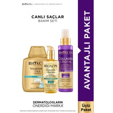 Bioxcin Canlı Saçlar Bakım Seti - Besleyici, Onarıcı, Hacim Verici