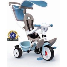 Smoby 3 Tekerlekli Çocuk Bisikleti 3'ü 1 Arada Set Açık Mavi 741400 10 Aylık ve Üstü İçin Güvenli Kullanım
