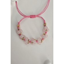 c-bhadu naturel 6 mm Pembe Kuvars Doğaltaş Bileklik