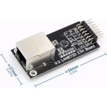 Gollum Teknoloji Arduino LAN8720 10/100 Mbps Ethernet Modülü - Rmıı Phy Donanımsal Ağ Katmanı Kartı