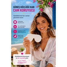 Bee Quin Silikon Güneş Gözlük Kabı Kılıfı Çizilmez Cam Koruyucu Katlanabilir Kılıf BEYAZ