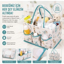 Tex Republic Alas Baby Bebek Bakım Çantası Düzenleyici-Mavi Baby Yeni Doğan Çantası  (30*20*21 Cm)