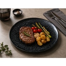 , Cosmos Black Gourmet Düz Tabak 27 cm (3'lü)