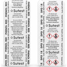 Mavi Su Havuz Sutest Test Tableti Ölçüm Hapı – 5 Folyo DPD1R Klor + 5 Folyo Phenol Red Ph – Toplam 100 Ölçüm – Analog Test Kitleri ile Uyumlu