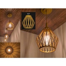 DK Creative Modern Geometrik Sarkıt Avize – 3D Tasarım Aydınlatma E27 20 cm