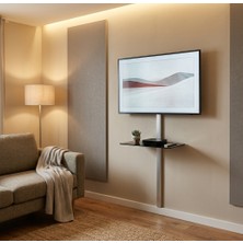 Sonorous Pl 2610 B Slv Alüminyum Kablo Gizleme Kanalı Tv Standı Duvar Raf