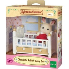 Sylvanian Families Çikolata Kulaklı Tavşan Bebek ve Yatağı
