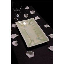 Rinart 6'lı 34X20 cm Oceana Desenli Organik Form Porselen Büyük Oval Sunum Tabağı