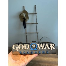 Turuncuhane God Of War Ragnarok Logo Kratos Figürü 13 cm Masaüstü Obje Dayanıklı Tasarım