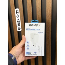 Gomex Lıfe G-32 18W Type-C Hızlı Şarj Aleti USB Kablolu Şarj Seti Qc 3.4A