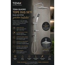 Tema Rain 1f Tepe Duş Seti Krom Renkli Yüksek Basınçlı Ergonomik Kullanım Özellikleri 53260