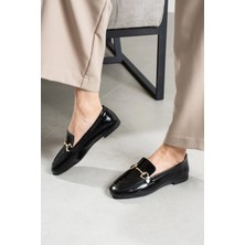 Rugan Tokalı Klasik Loafer Babet