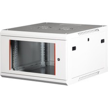 LANDE - 6U 19" Duvar Tipi Rack Kabinet – Genişlik: 600 mm | Derinlik: 600 mm – Açık Gri