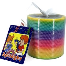Ctoys Springky Stres Yayı Slinky Gökkuşağı Renkleri Dekoratif Obje