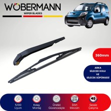 Wöbermann Peugeot Bipper Çift Kapı 2008-2018 Arka Silecek Kolu ve Süpürgesi Komple