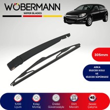 Wöbermann Opel Astra H Hb 2004-2013 Arka Silecek Kolu ve Süpürgesi Komple