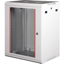 LANDE - 18U 19" Duvar Tipi Rack Kabinet – Genişlik: 600 mm | Derinlik: 450 mm – Açık Gri